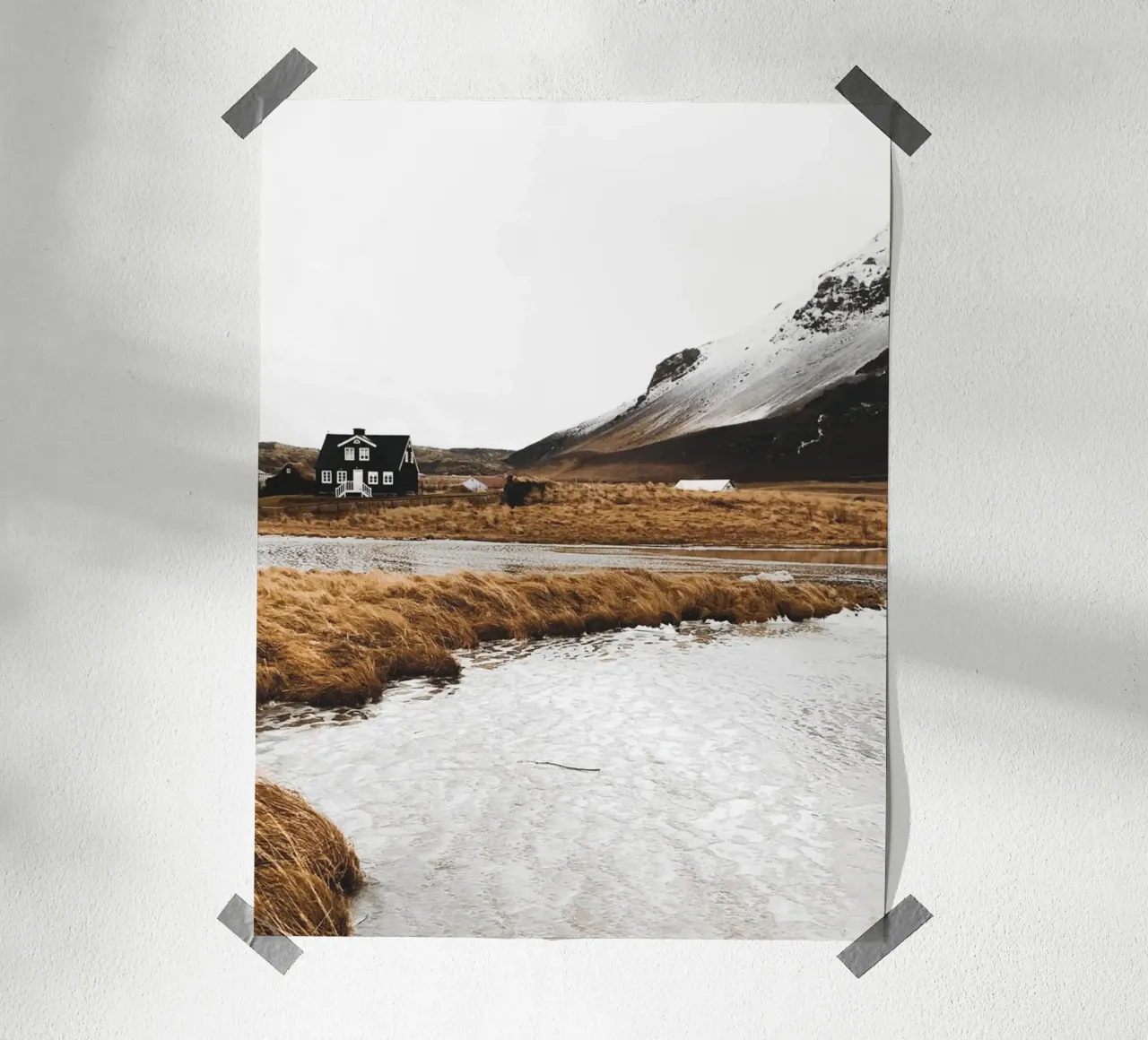 Paesaggio scandinavo in caldi colori naturali carta hahnemühle da Whole©