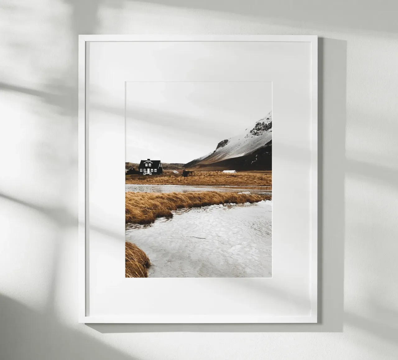 Paesaggio scandinavo in caldi colori naturali carta hahnemühle da Whole©