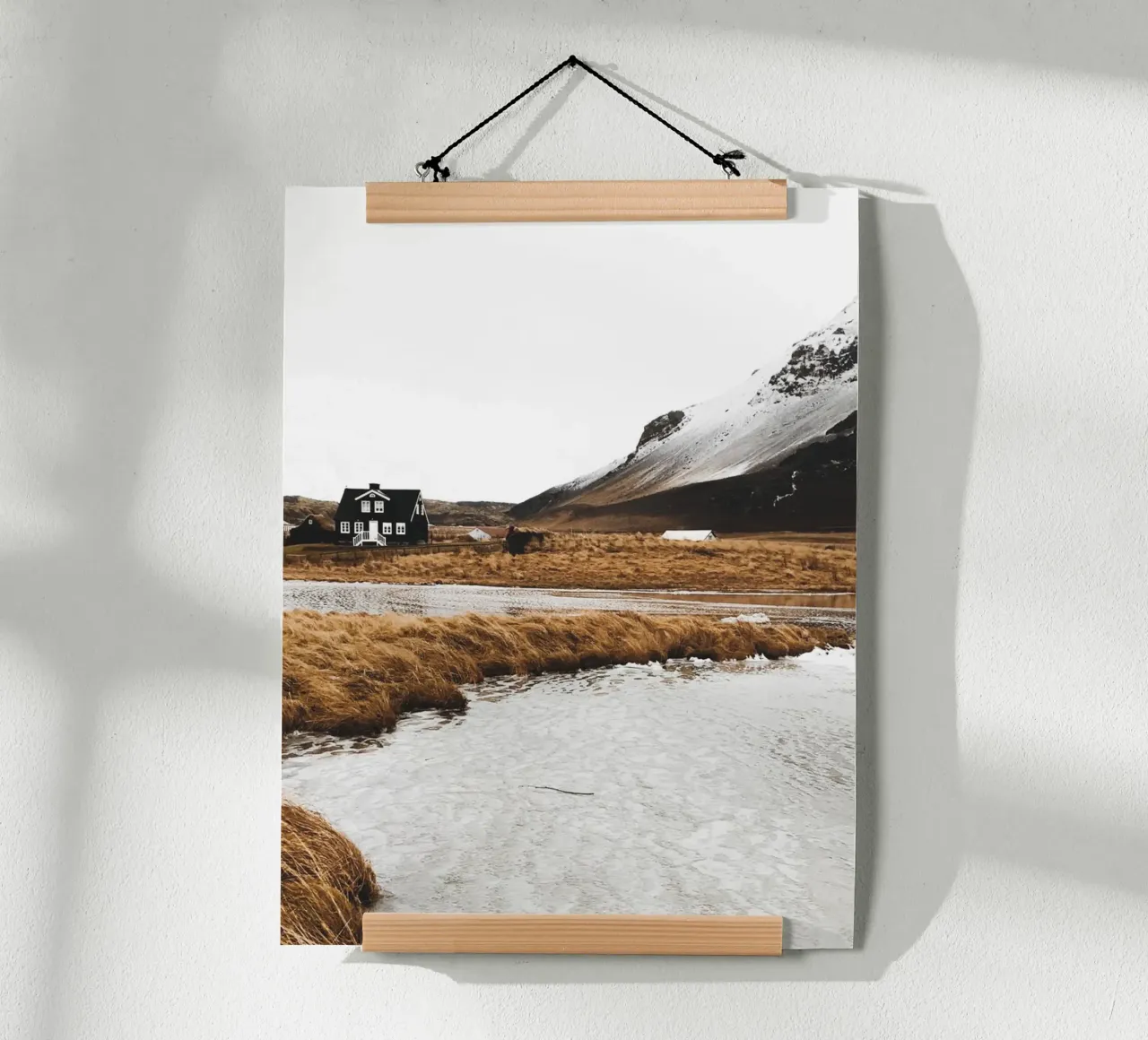 Paesaggio scandinavo in caldi colori naturali carta hahnemühle da Whole©