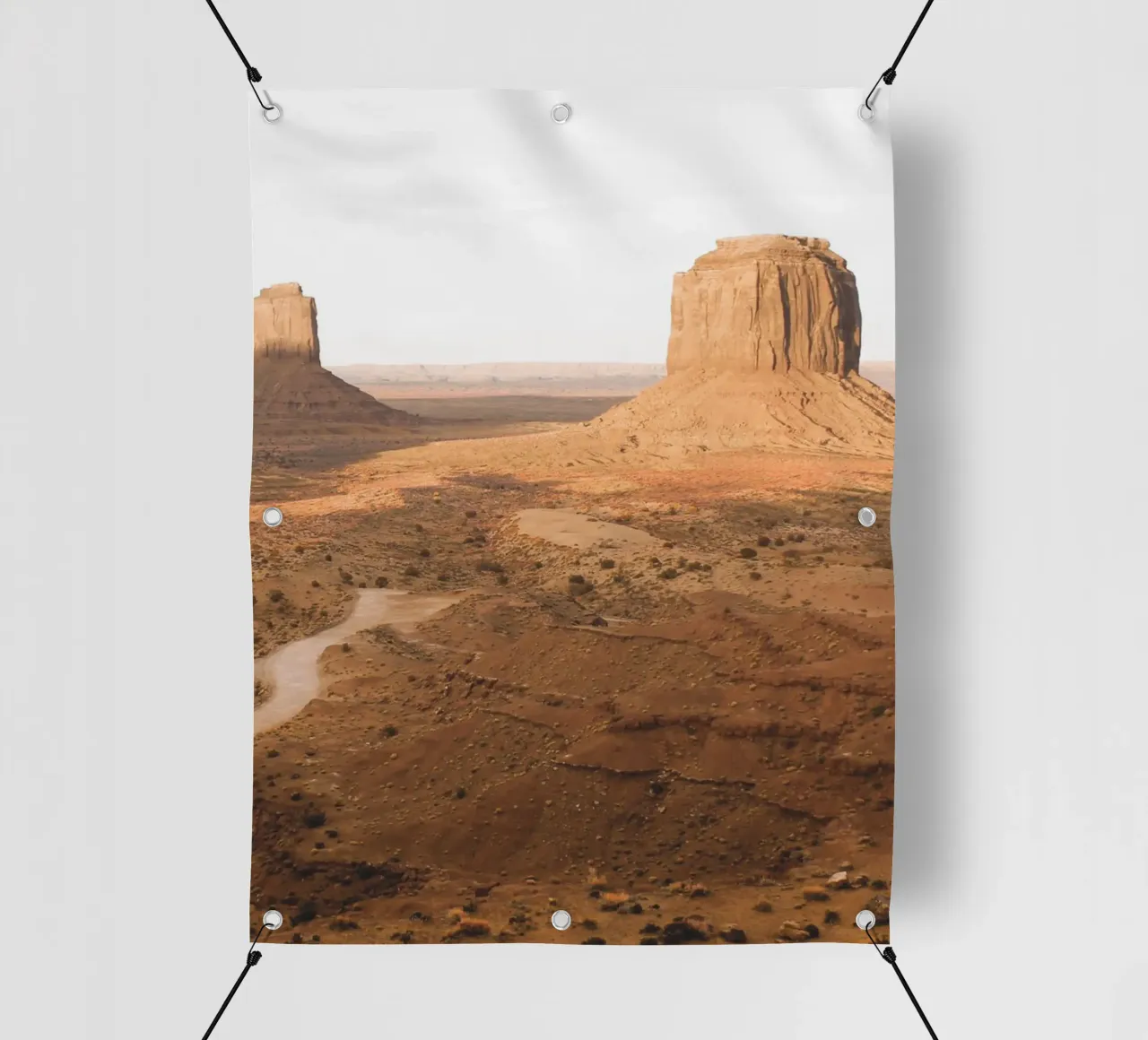 Paesaggio della Monument Valley: paesaggio desertico dai toni caldi telo in pvc da Whole©