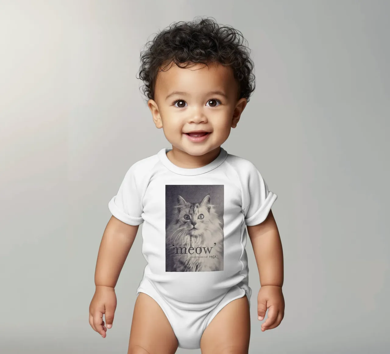 Famous Quote - Cat body neonato maniche corte da Florent Bodart