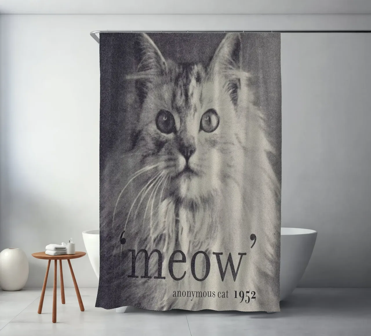Famous Quote - Cat shower curtain by Florent Bodart