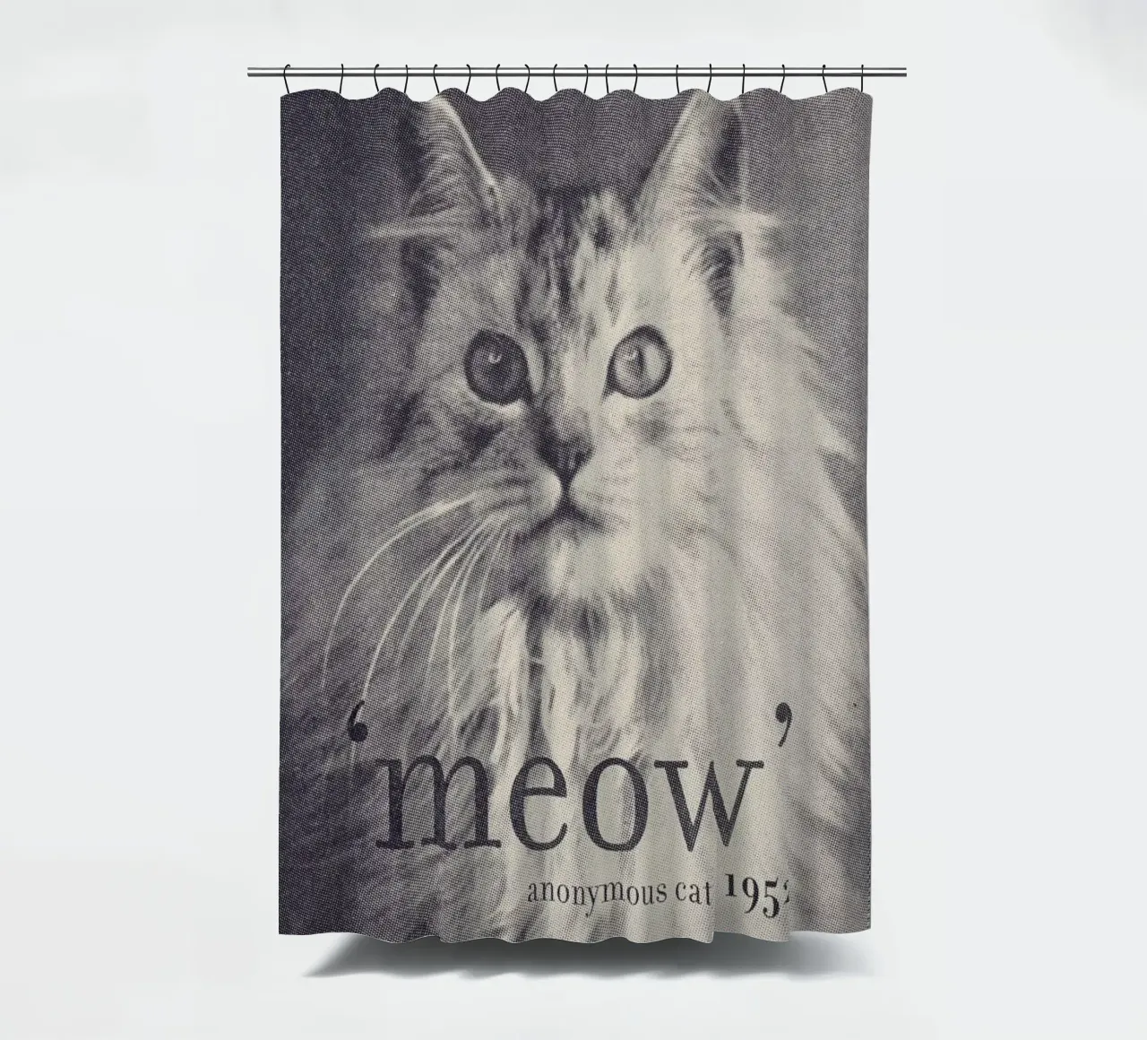 Famous Quote - Cat shower curtain by Florent Bodart