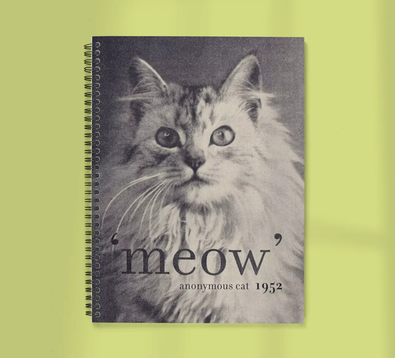 Famous Quote - Cat spiral notebook by Florent Bodart