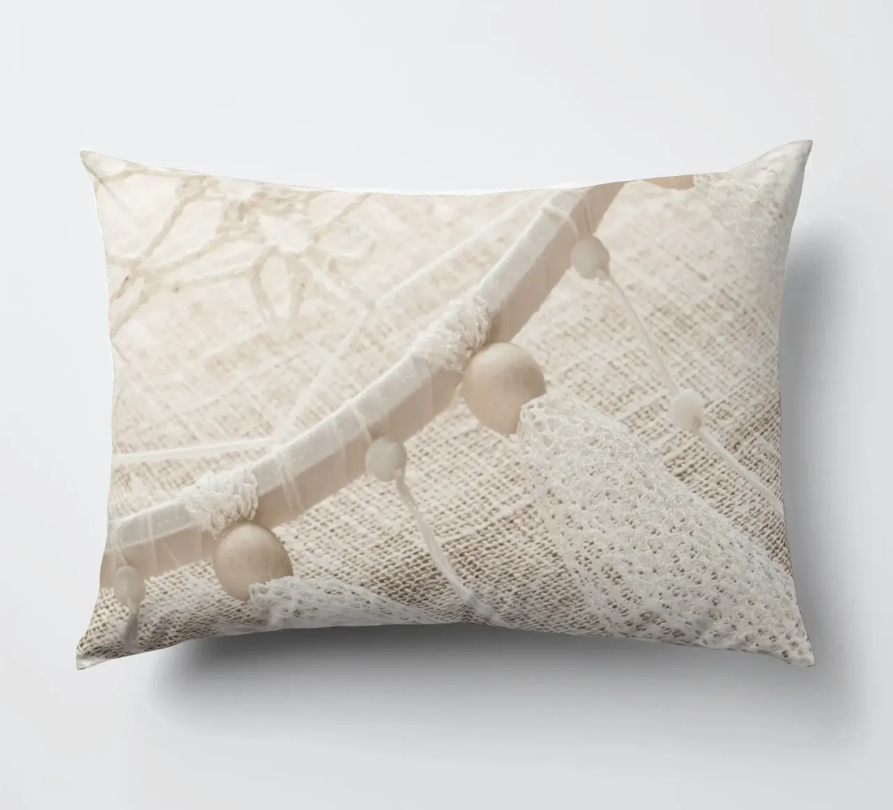 Boho dreamcatcher - natural lightness for your home decorative cushion by Whole©