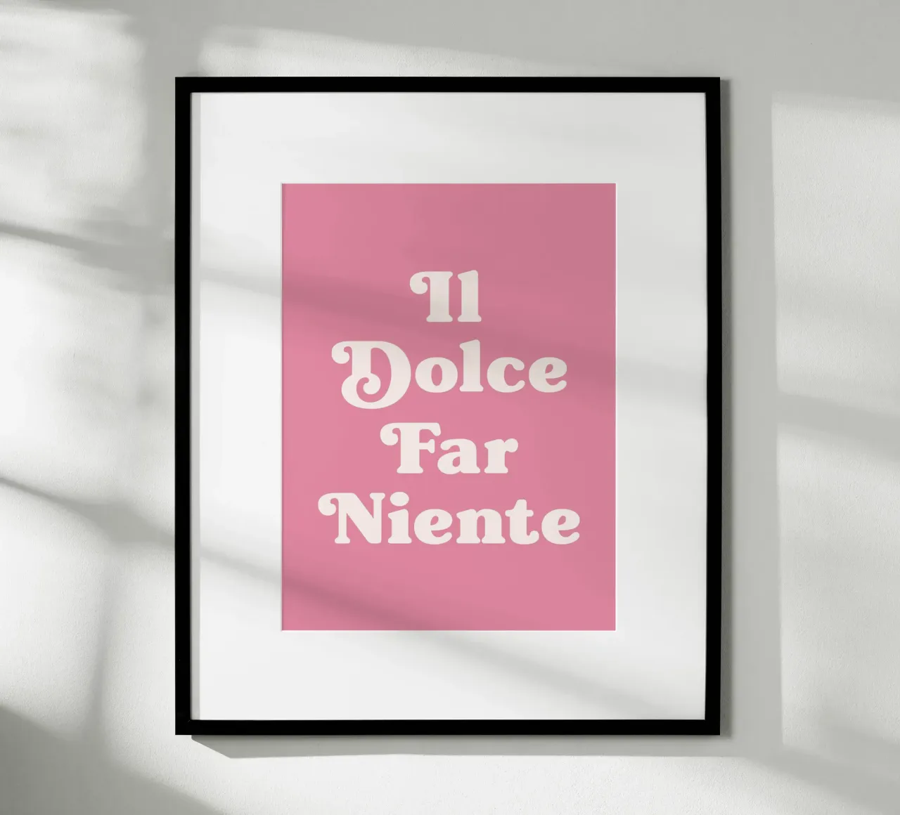 Il dolce far niente - Die Süße des Nichtstuns Zitat Poster von Paigaam Studio