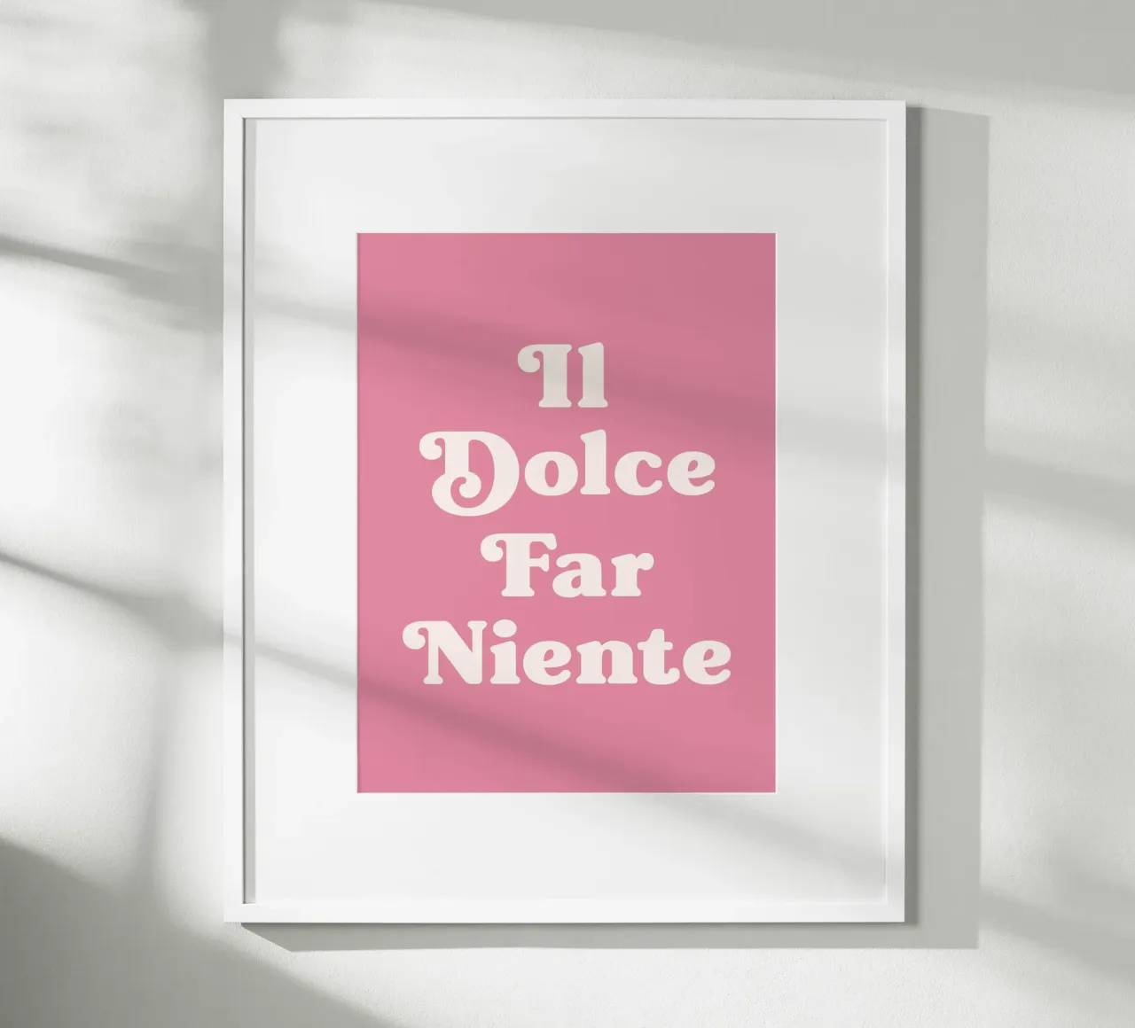 Il dolce far niente - Die Süße des Nichtstuns Zitat Poster von Paigaam Studio