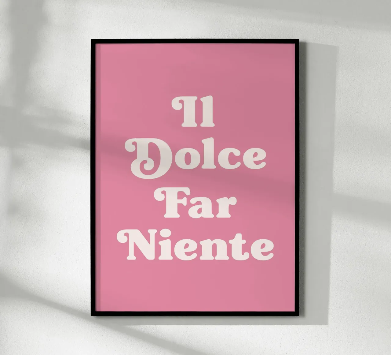 Il dolce far niente - Die Süße des Nichtstuns Zitat Poster von Paigaam Studio