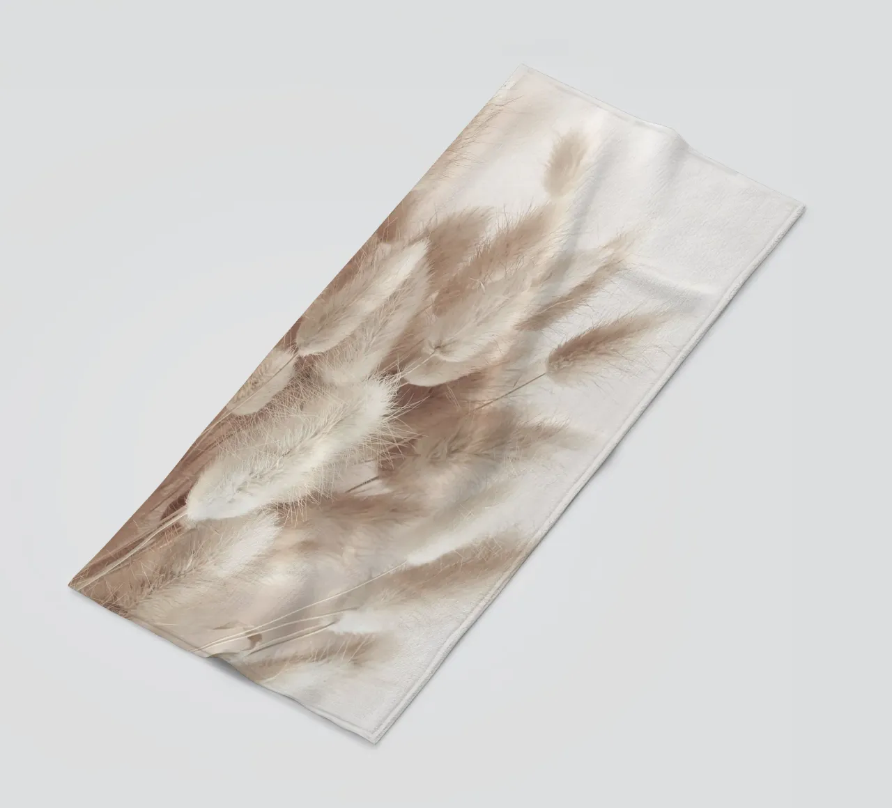 Soft pampas grass - natural elegance in boho style beach towel by Whole©
