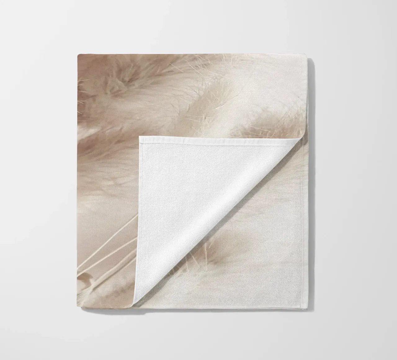 Soft pampas grass - natural elegance in boho style beach towel by Whole©