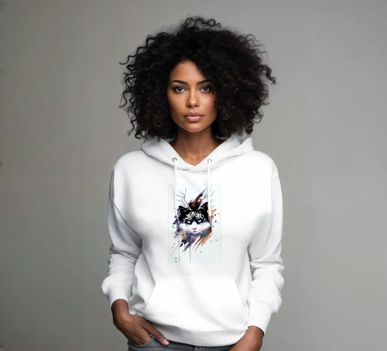 Cat felpa con cappuccio da Pixie Cold