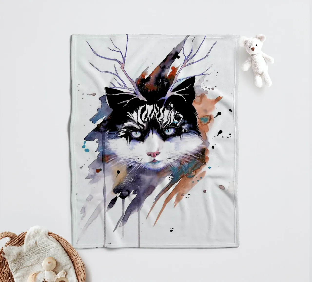 Cat Fleecedecke von Pixie Cold