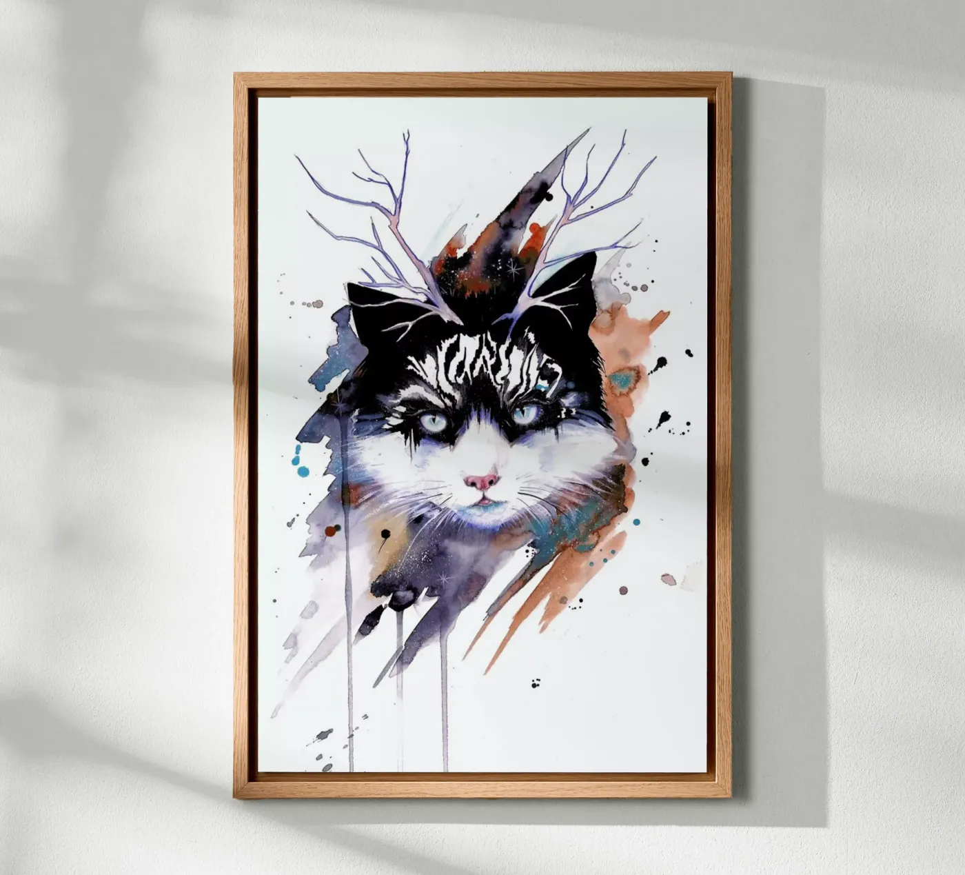 Cat canvas by Pixie Cold