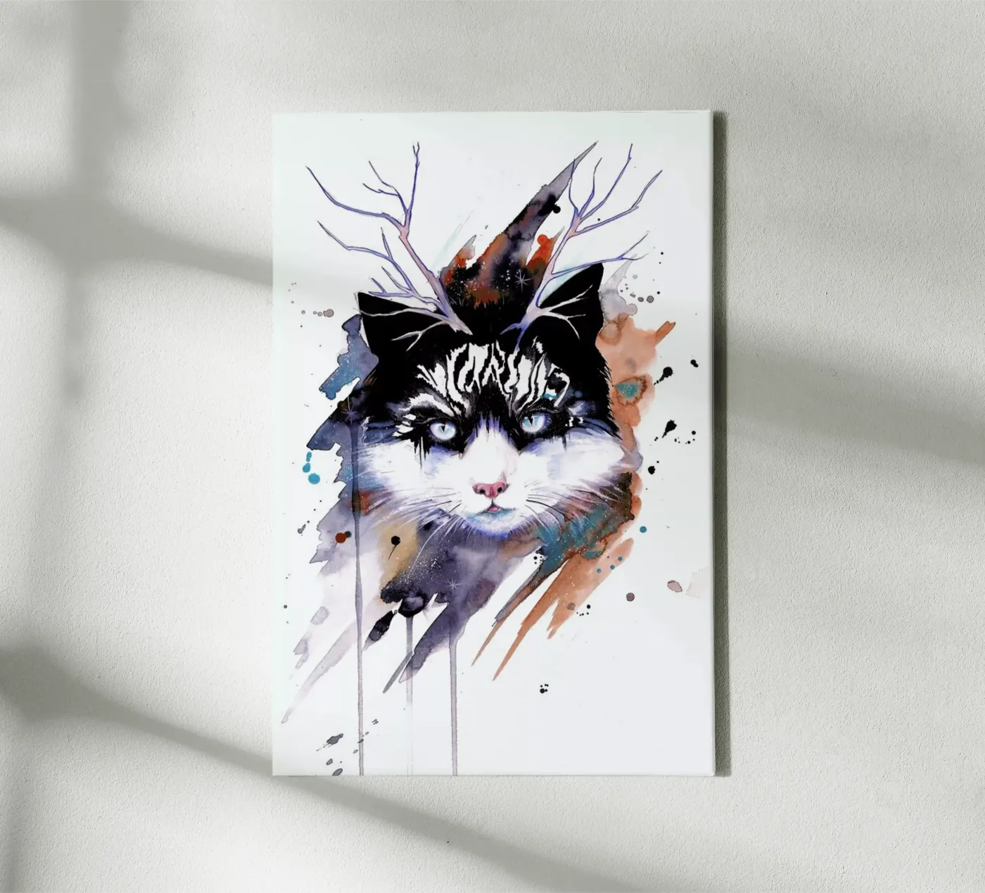 Cat canvas by Pixie Cold