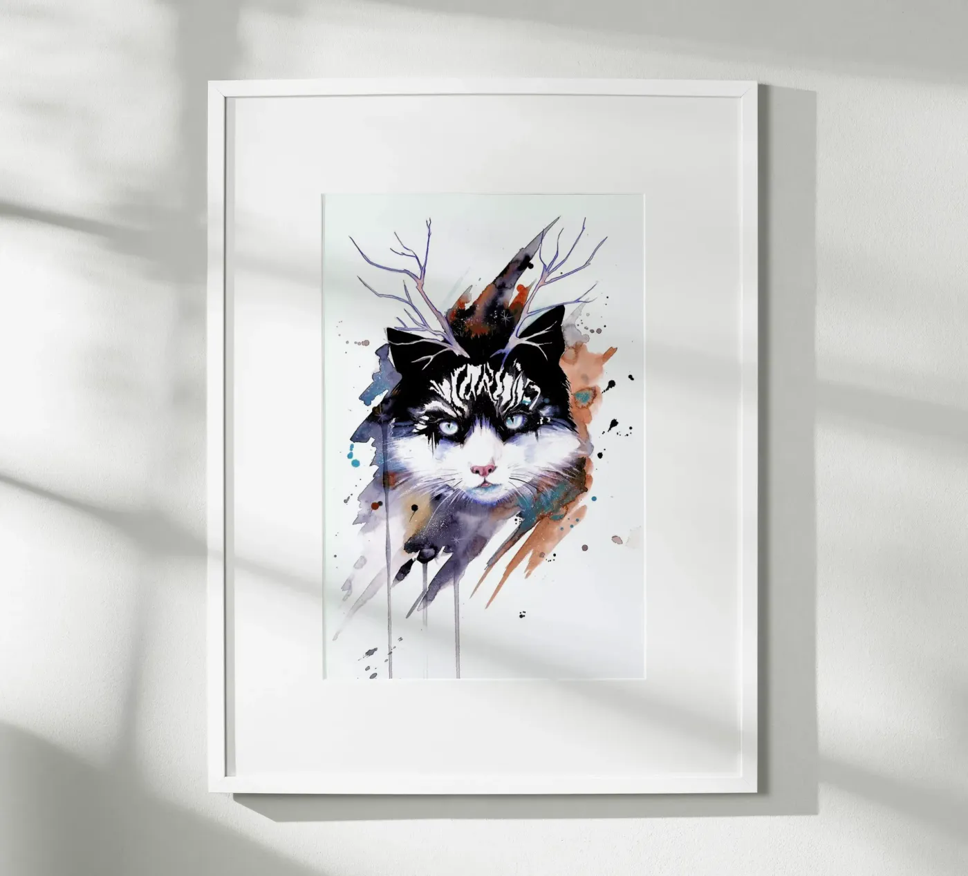 Cat Poster von Pixie Cold