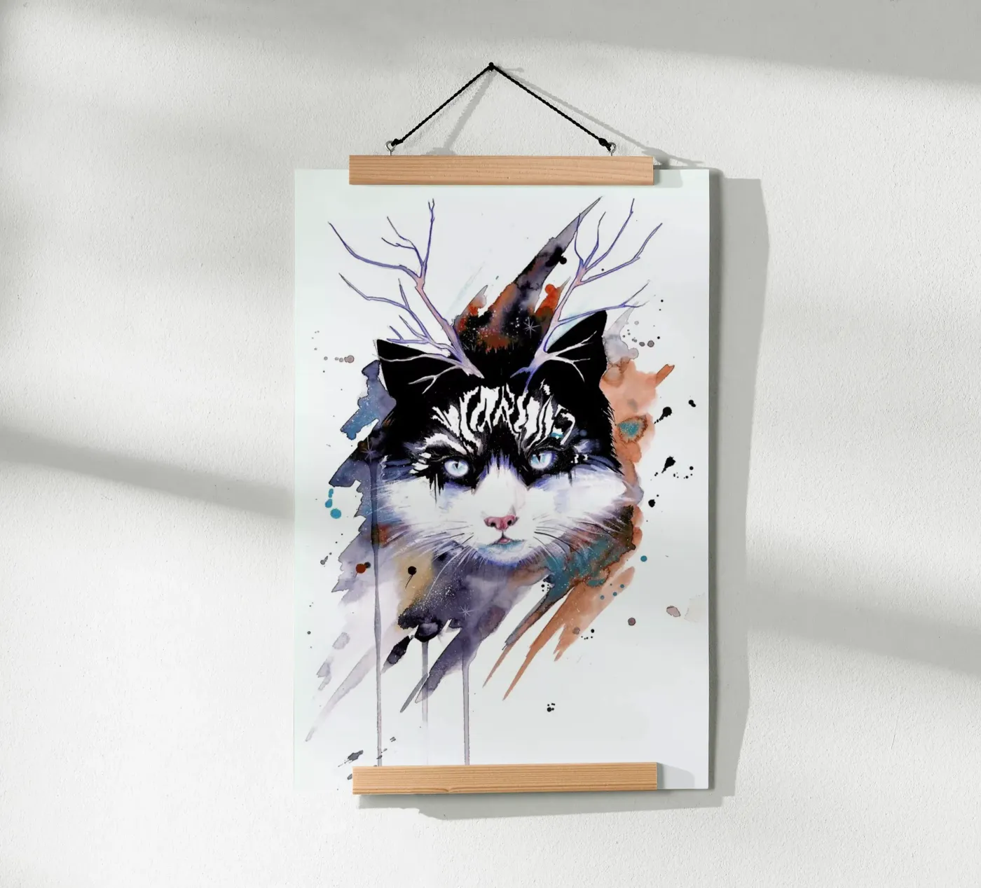 Cat Poster von Pixie Cold