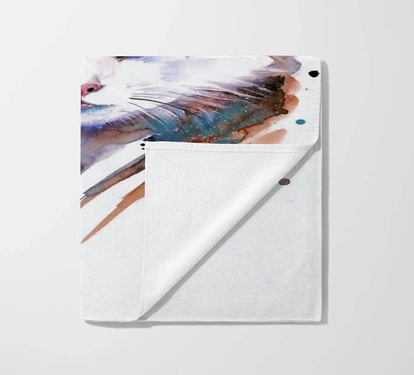 Cat beach towel by Pixie Cold