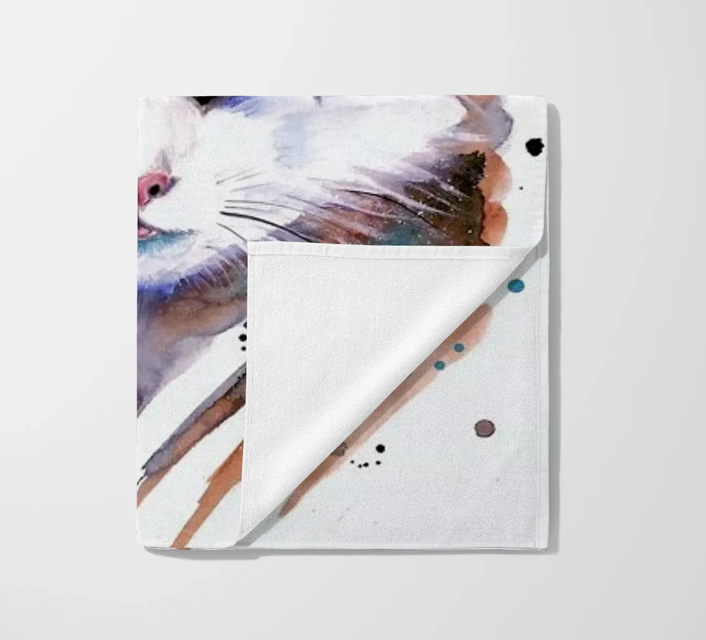 Cat beach towel by Pixie Cold