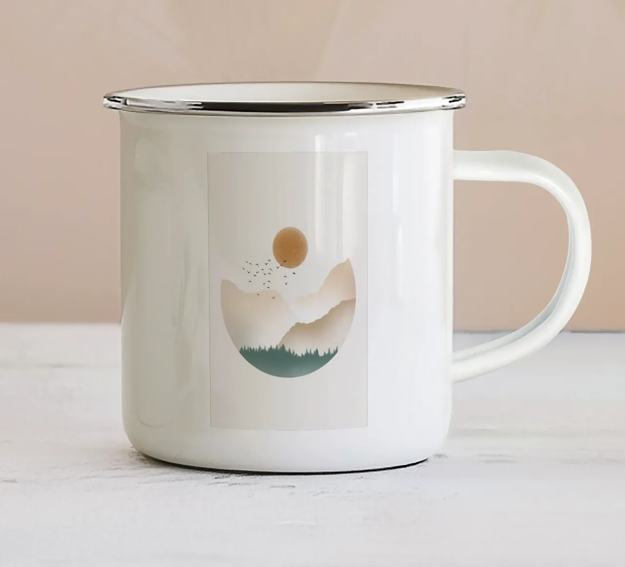 Terra tazza in smalto da Froze Studio