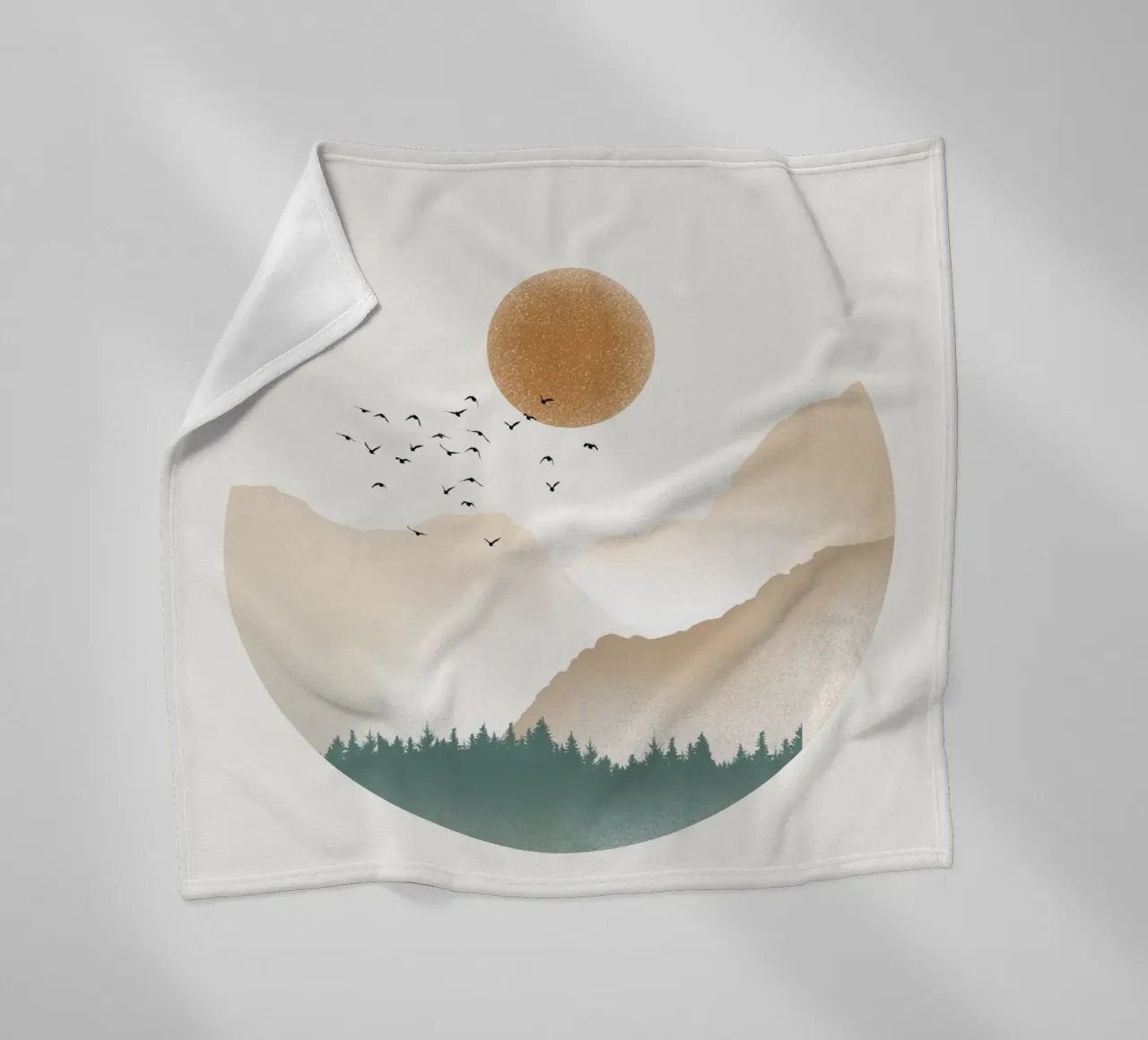 Terra fleece blanket by Froze Studio