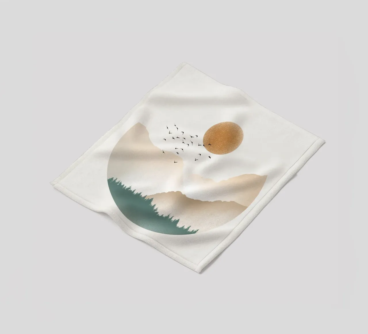 Terra fleece blanket by Froze Studio