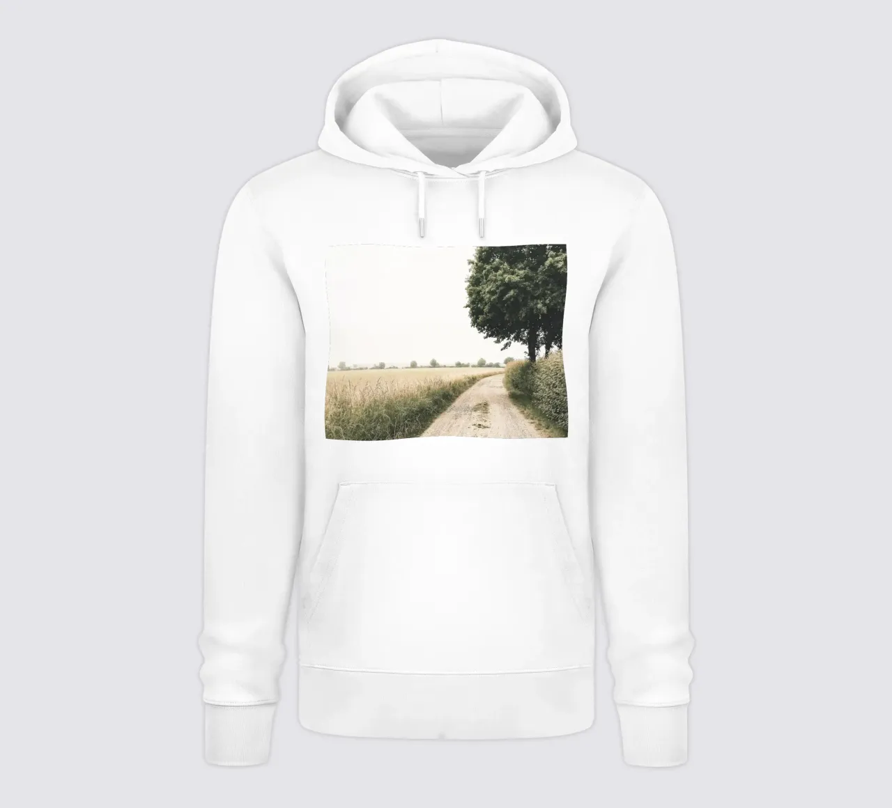 Sentiero rurale - Design naturalistico minimalista felpa con cappuccio da Whole©