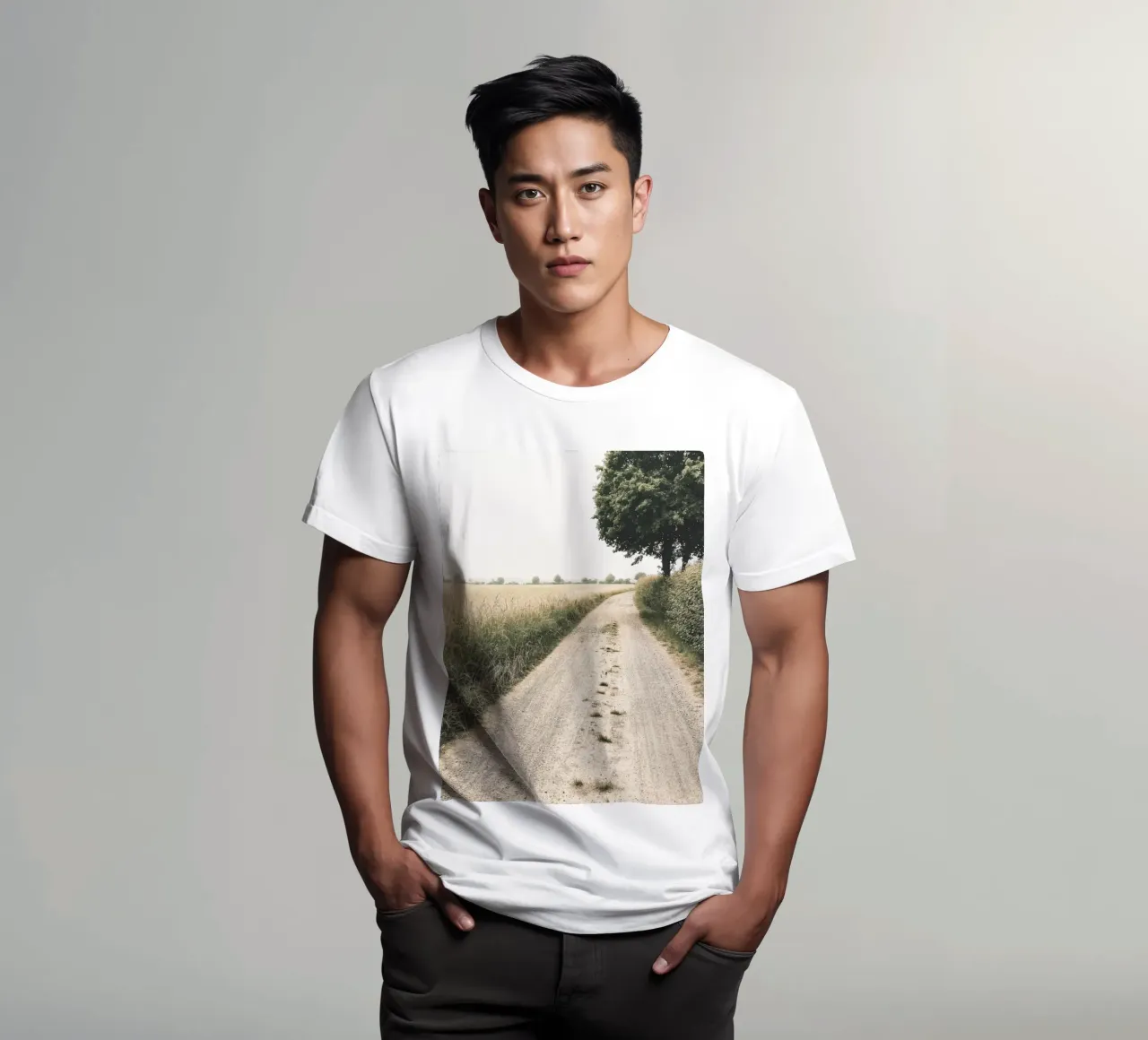 Sentiero rurale - Design naturalistico minimalista t-shirt da Whole©
