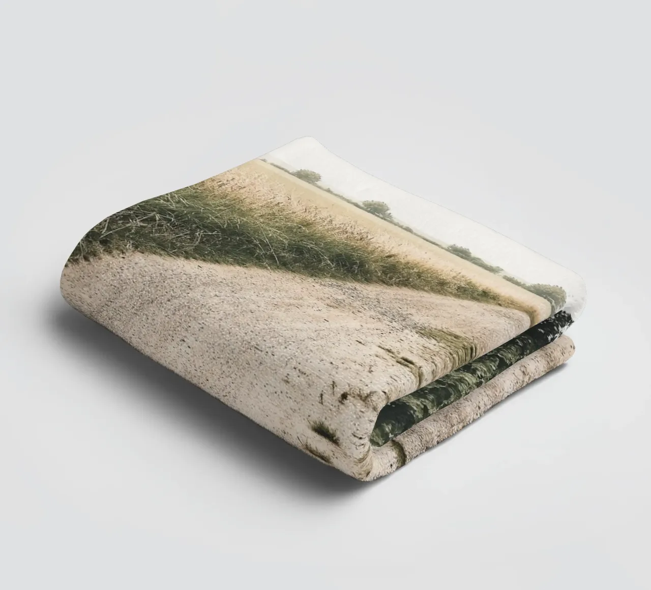 Rural path - Minimalist nature design towel by Whole©