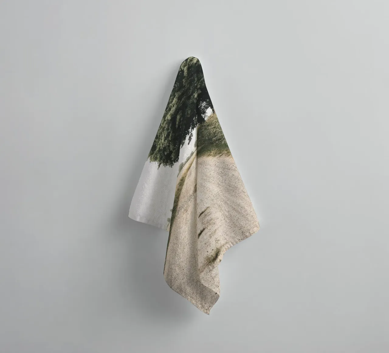 Rural path - Minimalist nature design towel by Whole©
