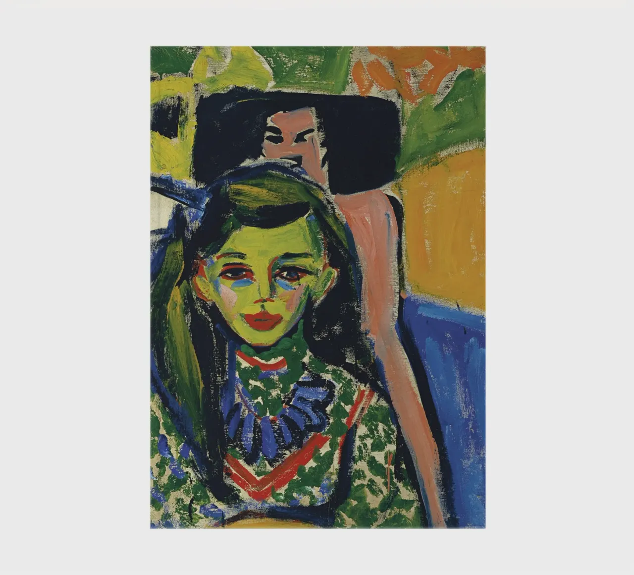 Ernst Ludwig Kirchner - Franzi in front of Carved Chair notebook by William Store