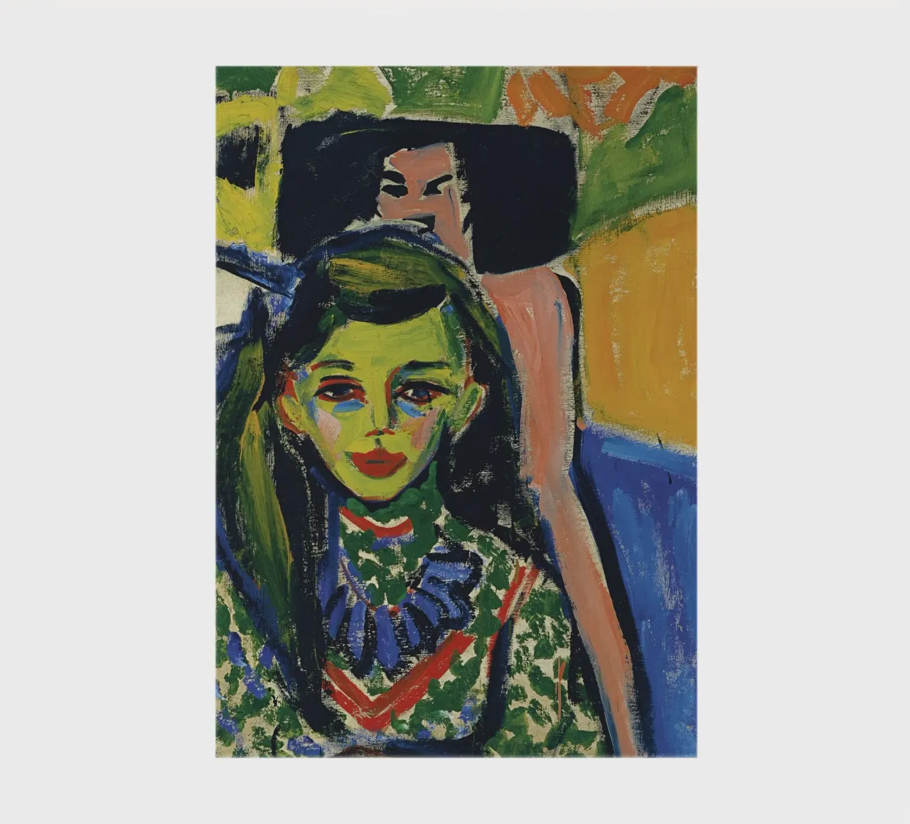 Ernst Ludwig Kirchner - Franzi in front of Carved Chair notebook by William Store