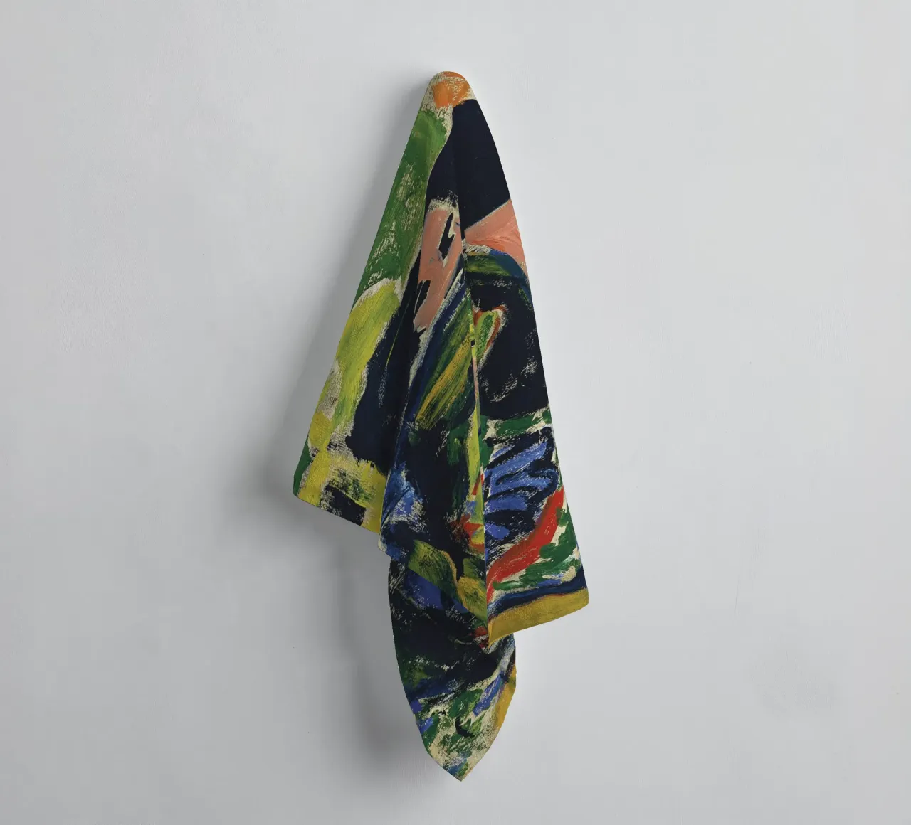 Ernst Ludwig Kirchner - Franzi in front of Carved Chair towel by William Store