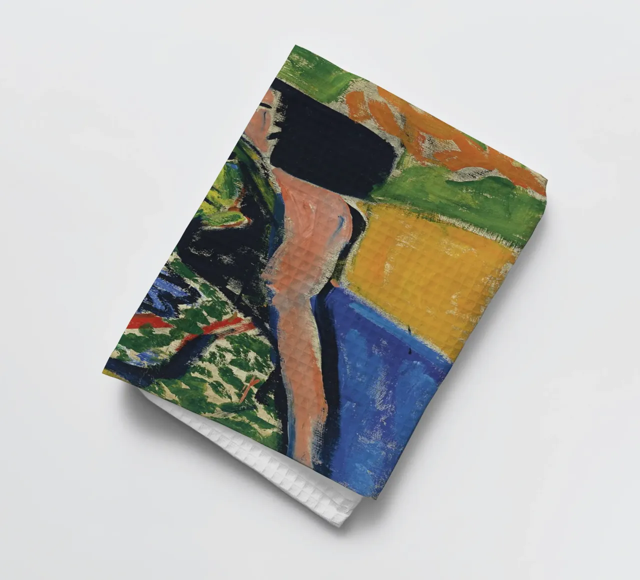 Ernst Ludwig Kirchner - Franzi devant la chaise sculptée torchon de William Store