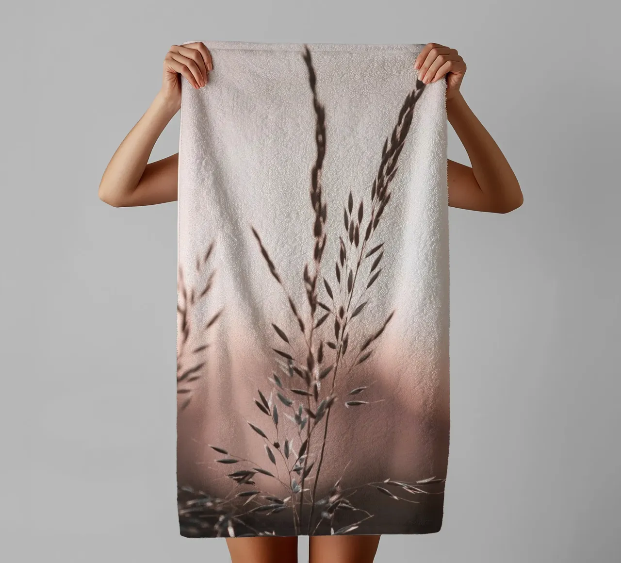 Delicate grasses in the sunlight - Natural minimalism towel by Whole©