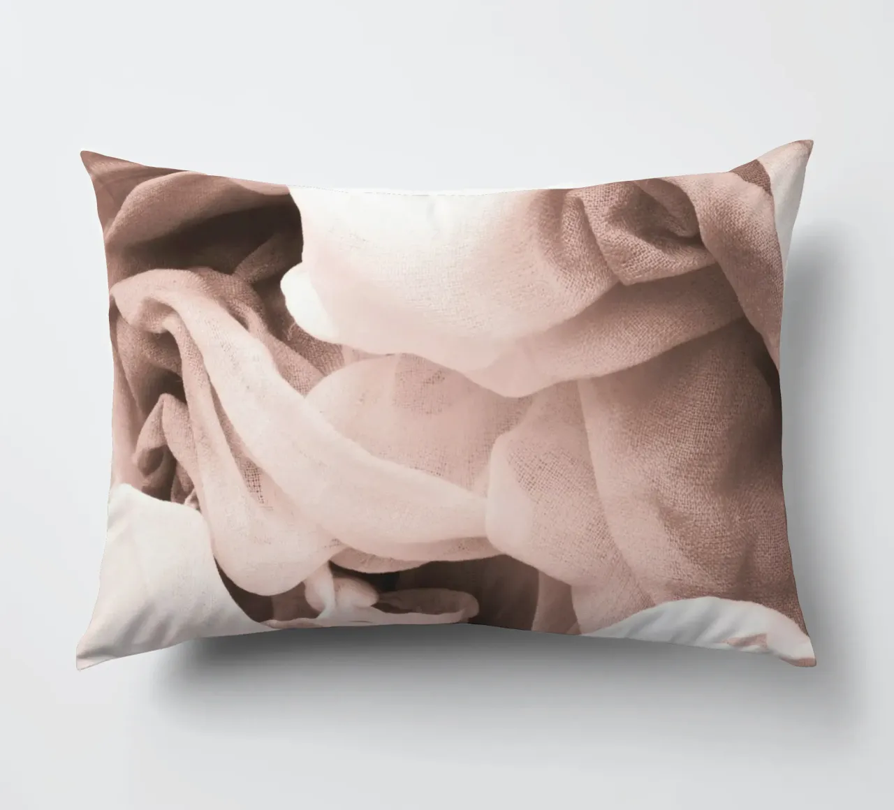 Eleganti pieghe in tessuto - Texture morbida in beige cuscino da Whole©