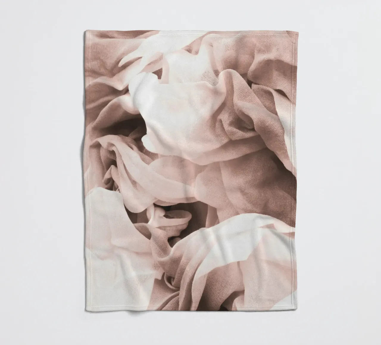 Eleganti pieghe in tessuto - Texture morbida in beige coperta in pile da Whole©