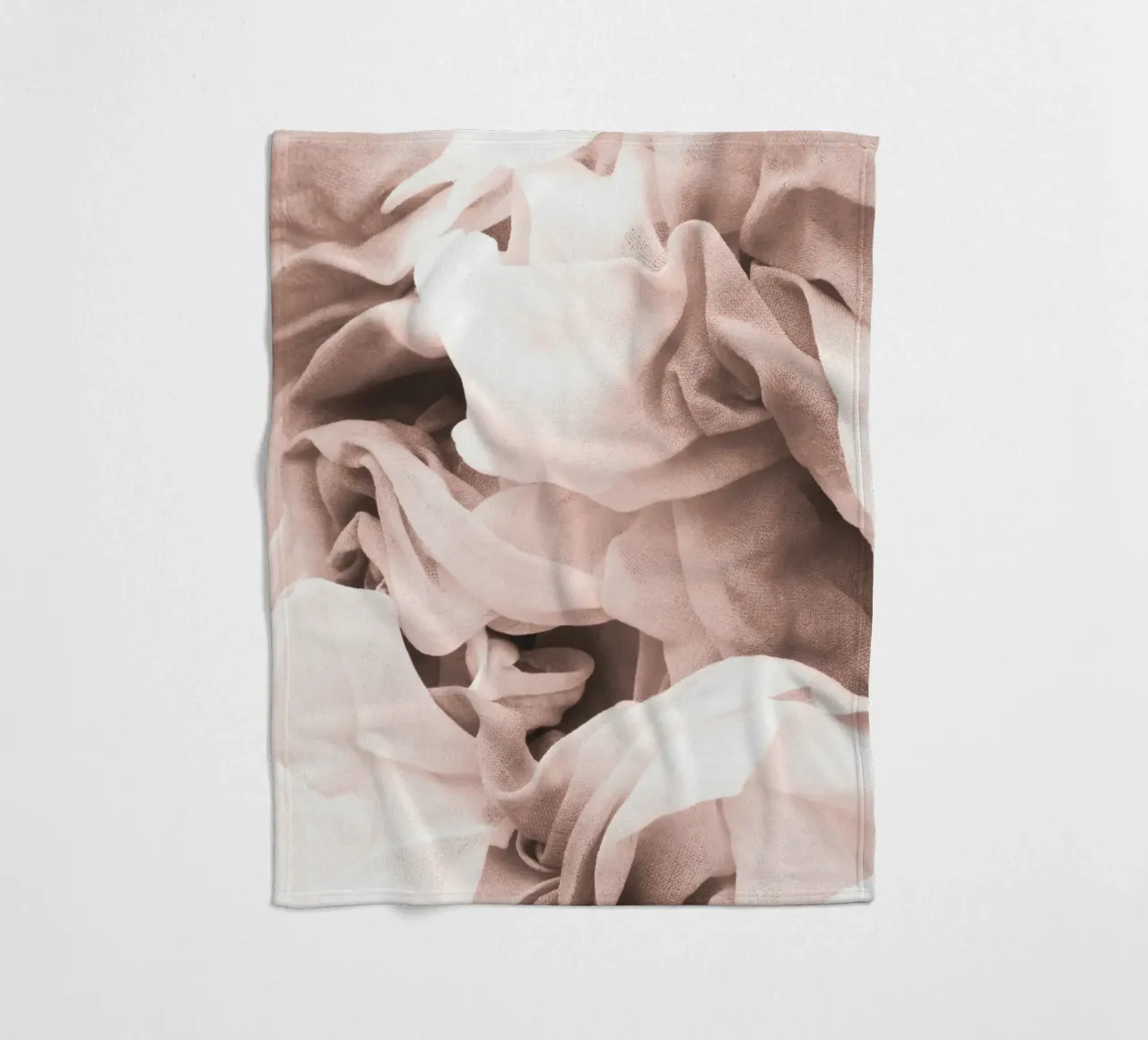 Eleganti pieghe in tessuto - Texture morbida in beige coperta in pile da Whole©