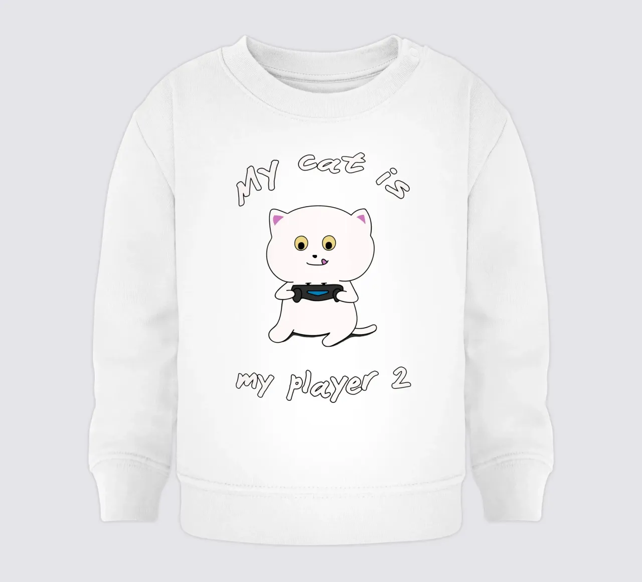 Mon chat est mon joueur 2 sweat pour bébé de Loobs