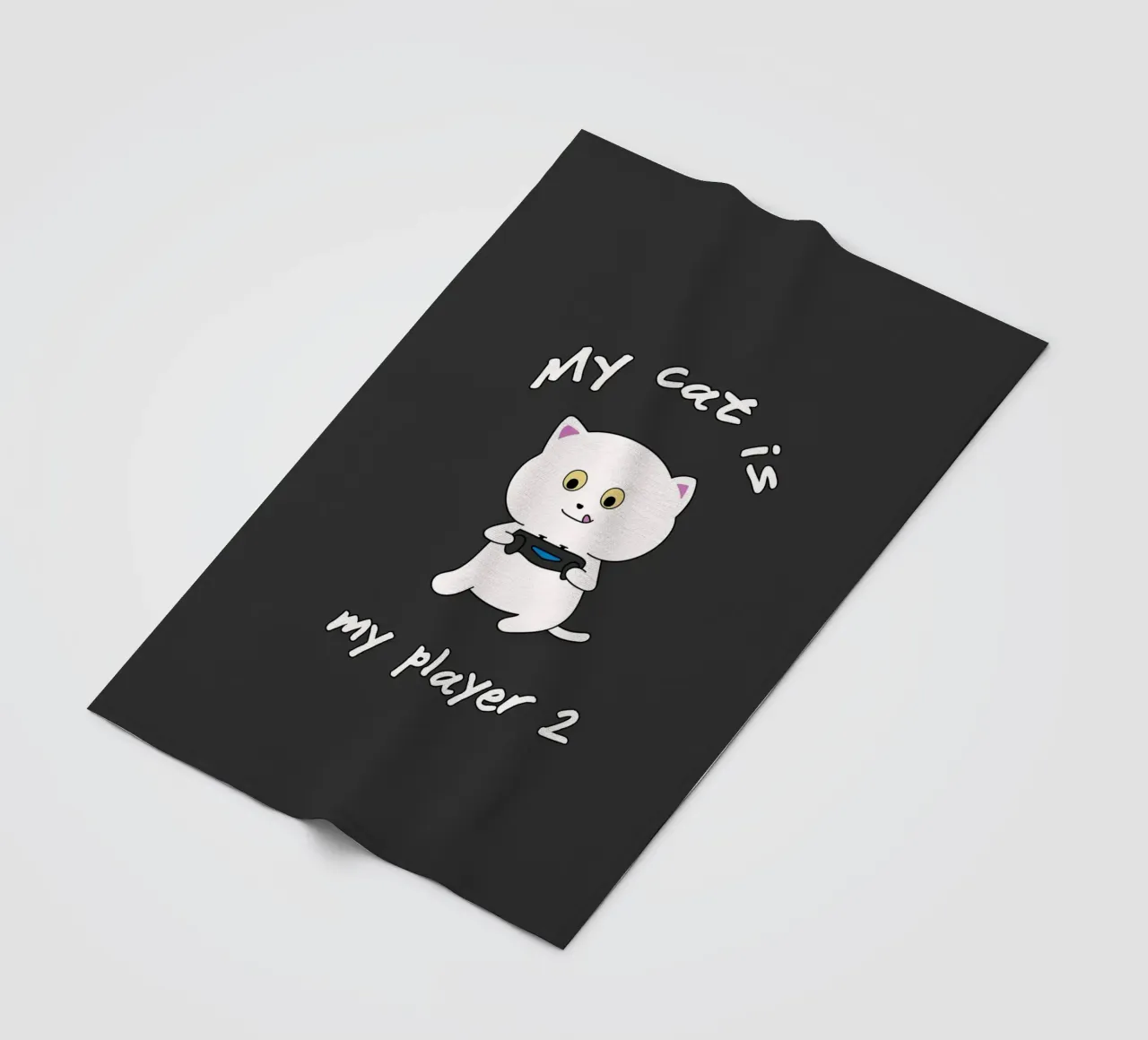 My cat is my player 2 fleece blanket by Loobs