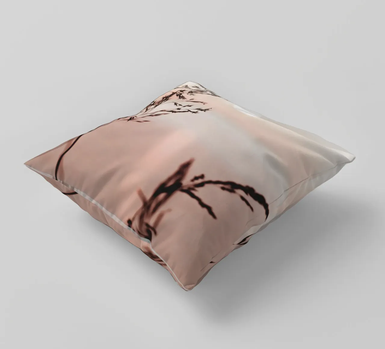 Grasses in the sunset - the tranquillity of nature decorative cushion by Whole©