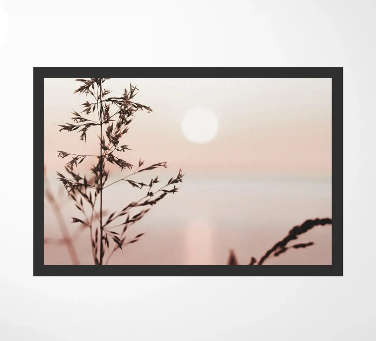 Grasses in the sunset - the tranquillity of nature doormat by Whole©