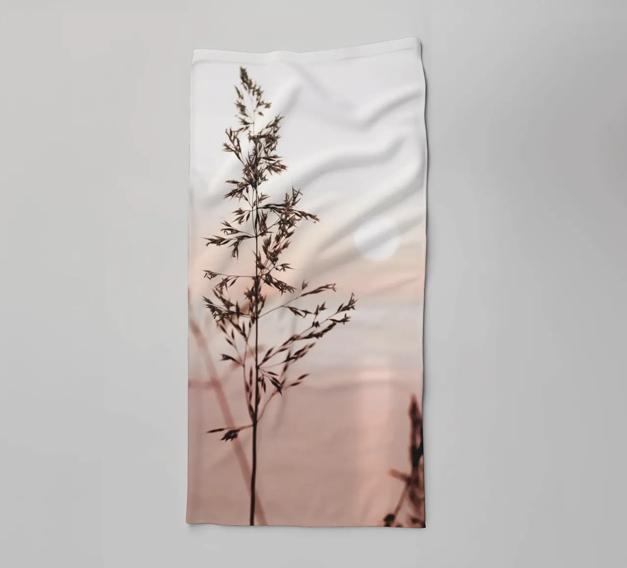 Grasses in the sunset - the tranquillity of nature towel by Whole©