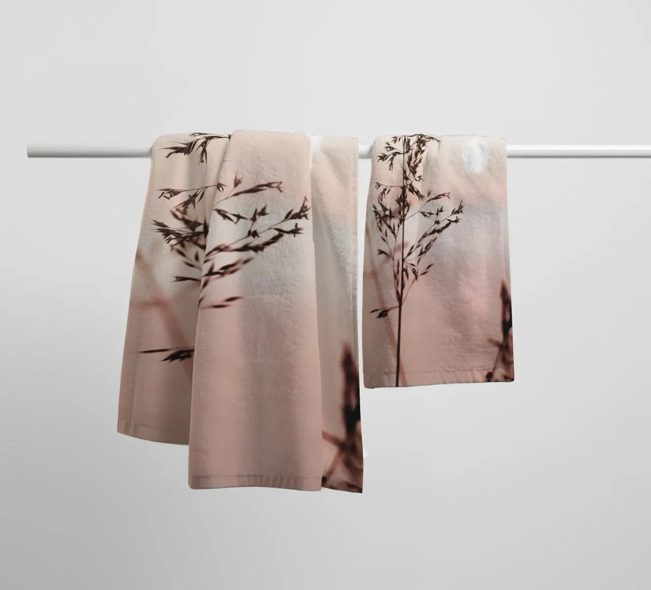 Grasses in the sunset - the tranquillity of nature towel by Whole©