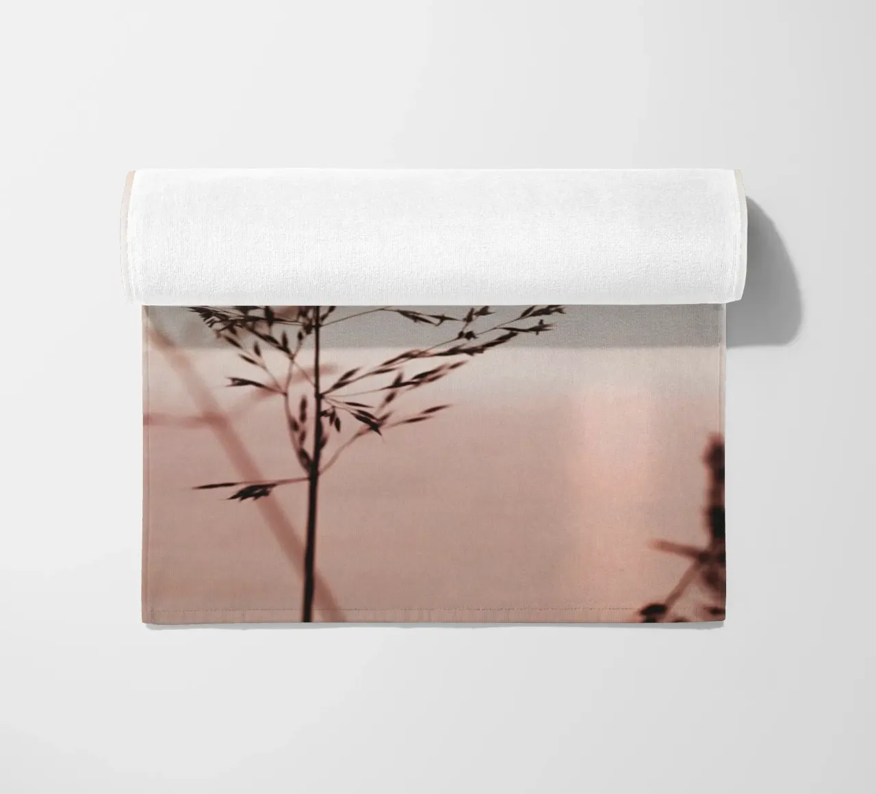 Grasses in the sunset - the tranquillity of nature beach towel by Whole©