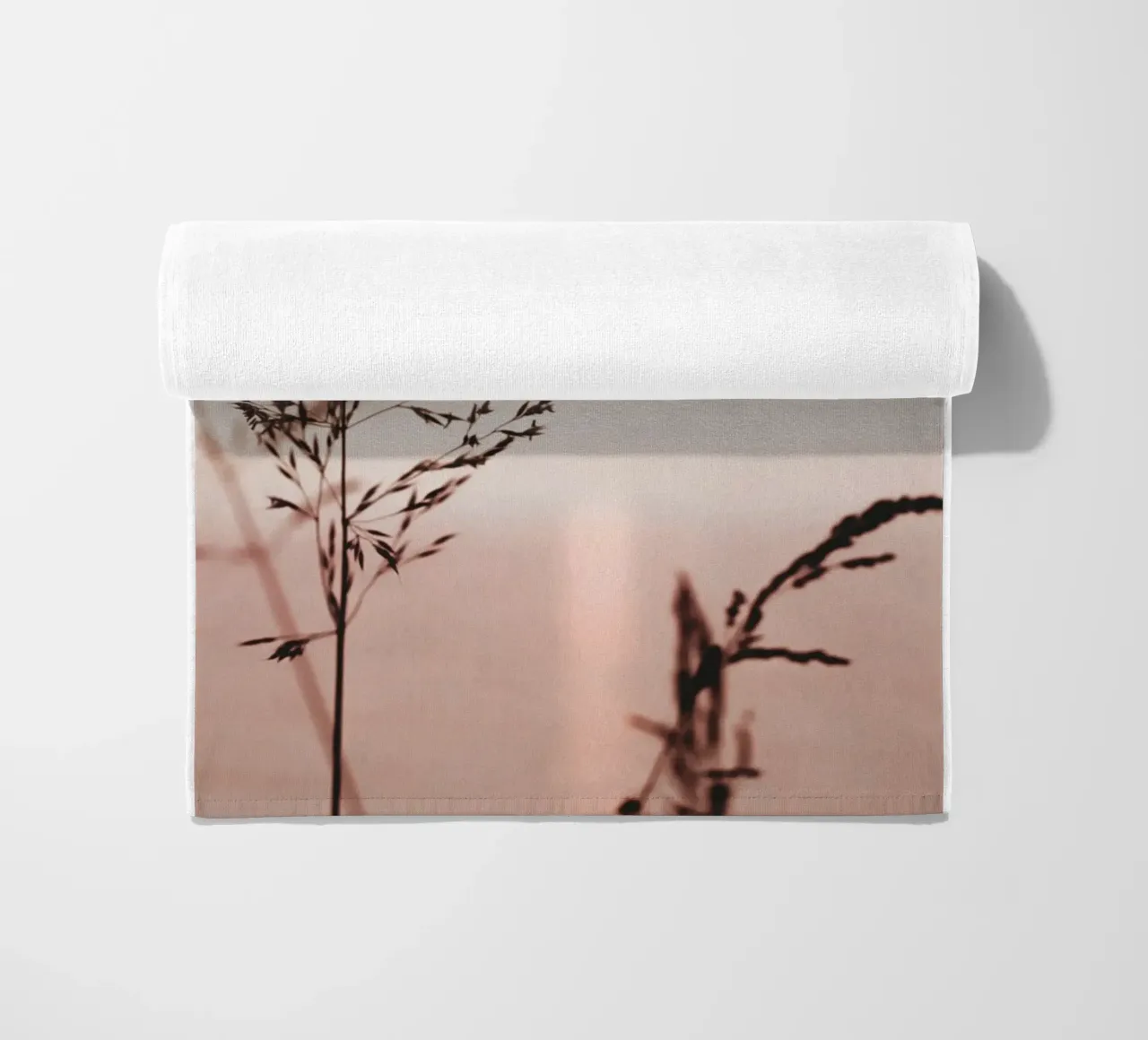 Grasses in the sunset - the tranquillity of nature beach towel by Whole©
