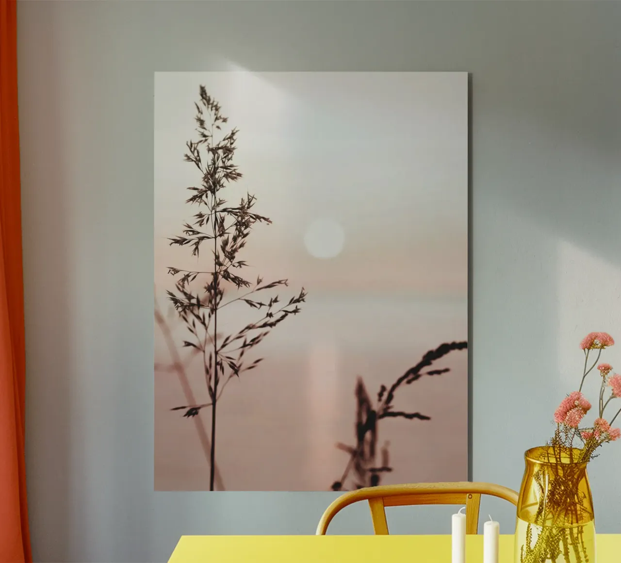 Grasses in the sunset - the tranquillity of nature forex plate by Whole©