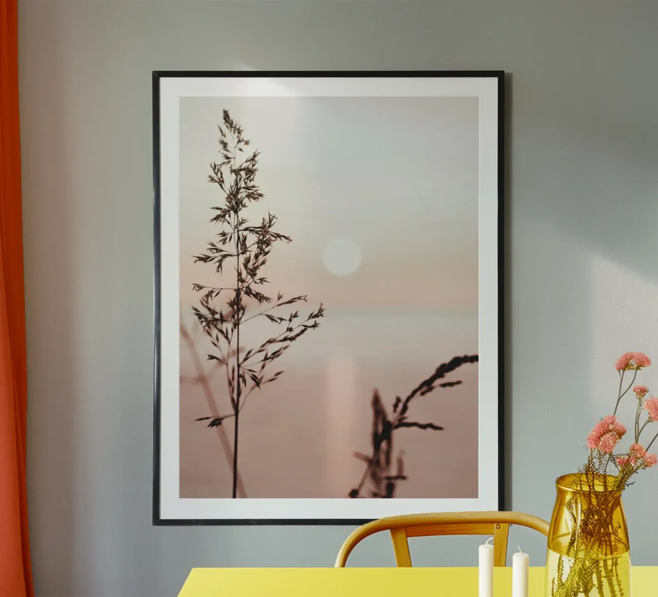 Grasses in the sunset - the tranquillity of nature hahnemühle by Whole©