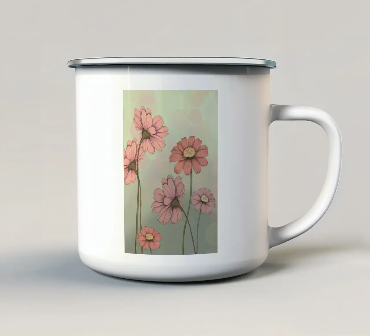 Flowers tazza in smalto da AtelierTamtam