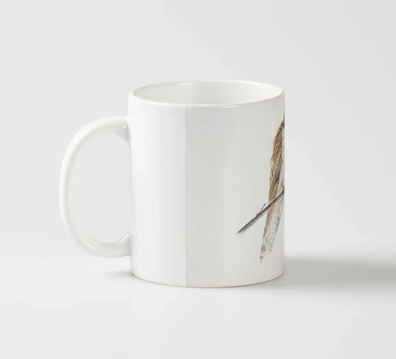 Falco spelacchiato tazza in ceramica da Barbara Buderath Illustrationen