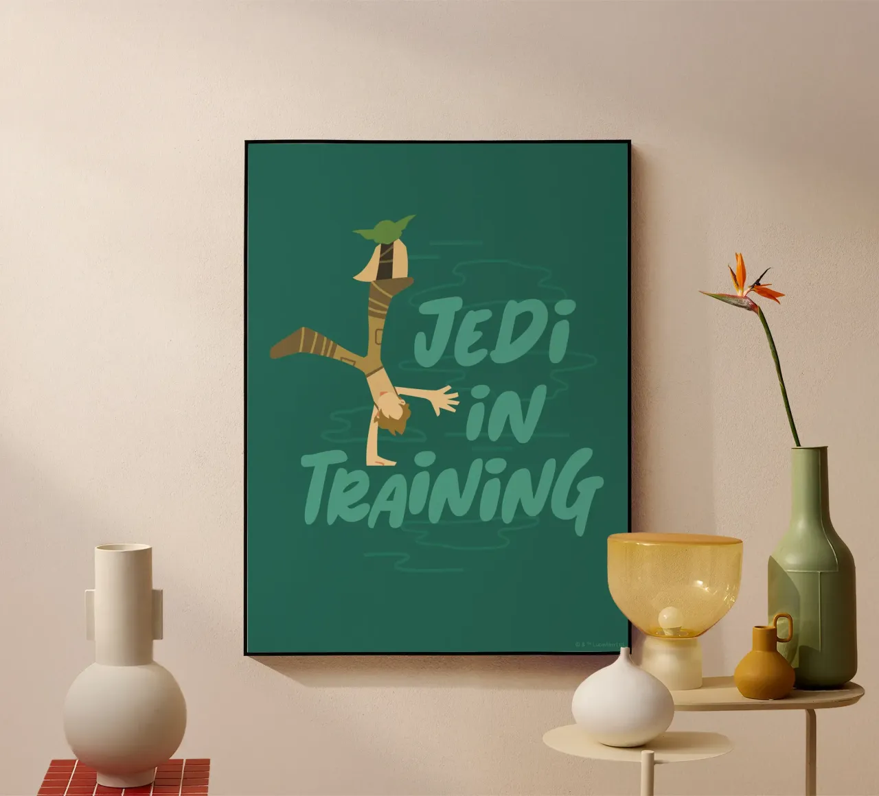 JEDI IN TRAINING plexiglass da Star Wars